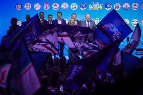 Campaign rally to support Campania regional candidate Edmondo Cirielli - Naples