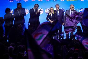 Campaign rally to support Campania regional candidate Edmondo Cirielli - Naples