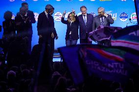 Campaign rally to support Campania regional candidate Edmondo Cirielli - Naples