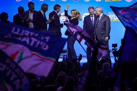 Campaign rally to support Campania regional candidate Edmondo Cirielli - Naples