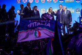 Campaign rally to support Campania regional candidate Edmondo Cirielli - Naples