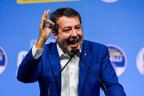 Campaign rally to support Campania regional candidate Edmondo Cirielli - Naples