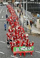 Santa Claus charity parade in Tokyo