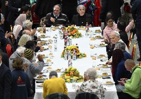 Pope Leo XIV Attends A Special Lunch With Indigent People - Vatican