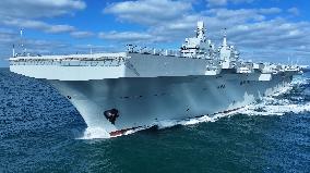 China's first Type 076 amphibious assault ship, the Sichuan