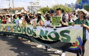 Amazon protection rally near COP30 venue