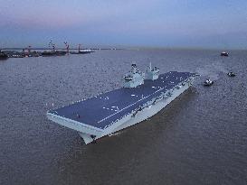 China's first Type 076 amphibious assault ship, the Sichuan