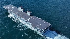 China's first Type 076 amphibious assault ship, the Sichuan