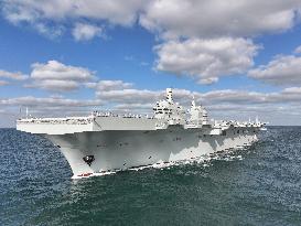 China's first Type 076 amphibious assault ship, the Sichuan