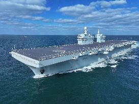 China's first Type 076 amphibious assault ship, the Sichuan