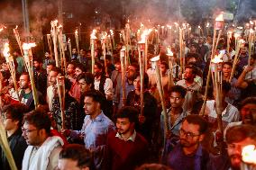 Students March With Torches Demanding Maximum Penalty for Hasina - Dhaka