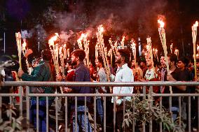 Students March With Torches Demanding Maximum Penalty for Hasina - Dhaka