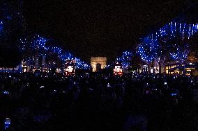 Champs Elysees Launches Christmas Lights NB