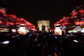 Champs Elysees Launches Christmas Lights NB