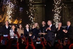 Champs Elysees Launches Christmas Lights NB