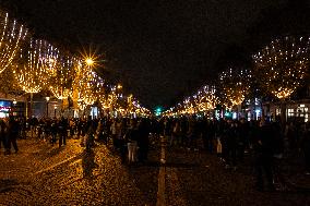 Champs Elysees Launches Christmas Lights NB