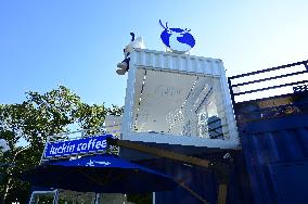 Luckin Coffee Container Themed Store in Fuzhou