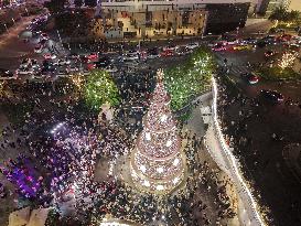 Giant Christmas Tree in Chongqing