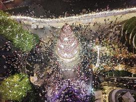 Giant Christmas Tree in Chongqing