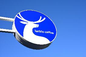 Luckin Coffee Container Themed Store in Fuzhou