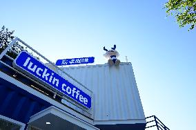 Luckin Coffee Container Themed Store in Fuzhou