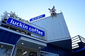 Luckin Coffee Container Themed Store in Fuzhou