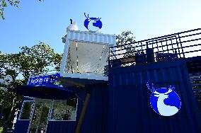 Luckin Coffee Container Themed Store in Fuzhou