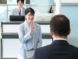 Japan Princess Aiko departs for Laos