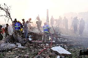 Factory Blast Aftermath Search Operations - Hyderabad