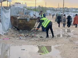 Weather Conditions Exacerbate Difficulties in Camps - Khan Yunis