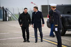 Volodymyr Zelensky Arrival Visit - Villacoublay