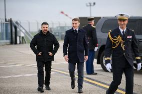 Volodymyr Zelensky Arrival Visit - Villacoublay