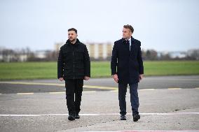 Volodymyr Zelensky Arrival Visit - Villacoublay