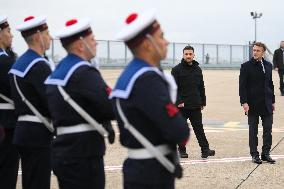 Volodymyr Zelensky Arrival Visit - Villacoublay