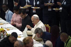Pope Leo XIV Attends World Day of the Poor Lunch - Vatican