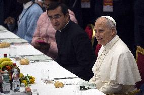 Pope Leo XIV Attends World Day of the Poor Lunch - Vatican