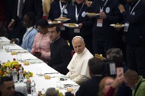 Pope Leo XIV Attends World Day of the Poor Lunch - Vatican