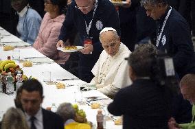 Pope Leo XIV Attends World Day of the Poor Lunch - Vatican
