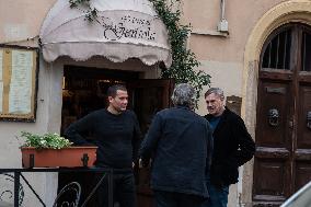 VIP's at the Osteria La Gensola - Rome
