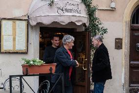 VIP's at the Osteria La Gensola - Rome