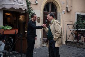 VIP's at the Osteria La Gensola - Rome