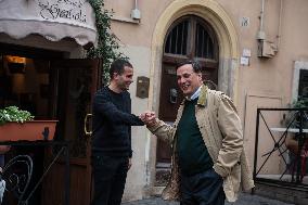 VIP's at the Osteria La Gensola - Rome