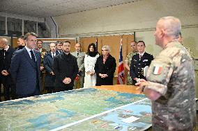 Macron and Zelensky at Headquarters of the Multinational Force Ukraine - Mont Valerien