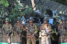 Clashes Outside the International Criminal Court - Dhaka