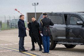 Volodymyr Zelensky Arrival Visit - Villacoublay