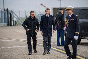 Volodymyr Zelensky Arrival Visit - Villacoublay