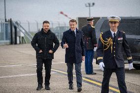 Volodymyr Zelensky Arrival Visit - Villacoublay