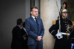 Volodymyr Zelensky Arrives at the Elysee Palace - Paris