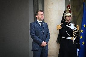 Volodymyr Zelensky Arrives at the Elysee Palace - Paris