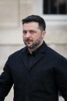 Volodymyr Zelensky Arrives at the Elysee Palace - Paris